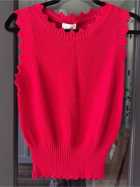 Heyson All Aboard Scalloped Sleeveless Sweater Boutique Coastal